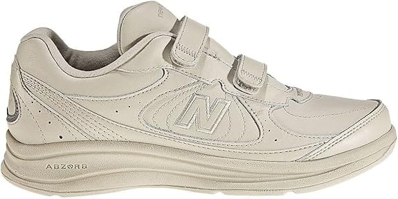 New Balance Men's 577 Velcro Walking Shoes- Bone