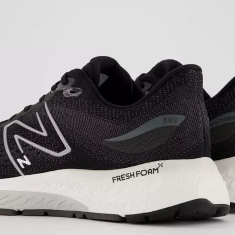 New Balance Men's 880v12 Running Shoes- Black/White - Image 3
