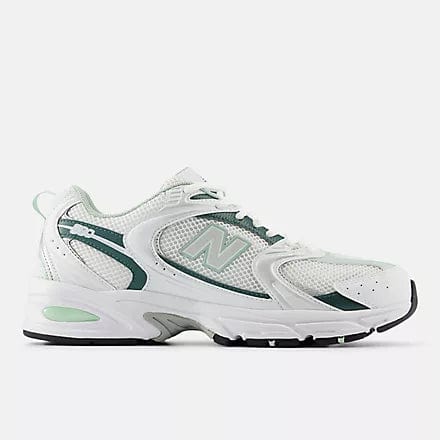 New Balance Unisex 530 Sneakers- White/Green