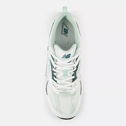 New Balance Unisex 530 Sneakers- White/Green - Image 4