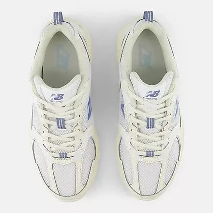 New Balance Unisex 530 Sneakers- Cream/ Blue - Image 4