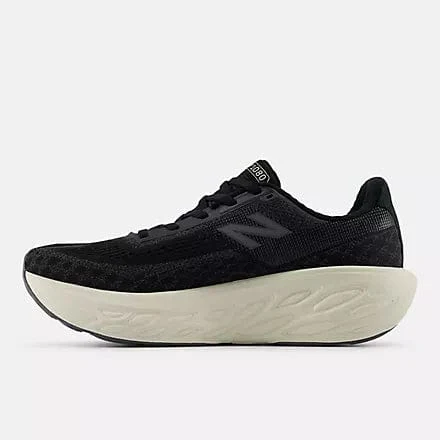 New Balance Women's 1080v14 Running Shoes- Black/ White - Image 3