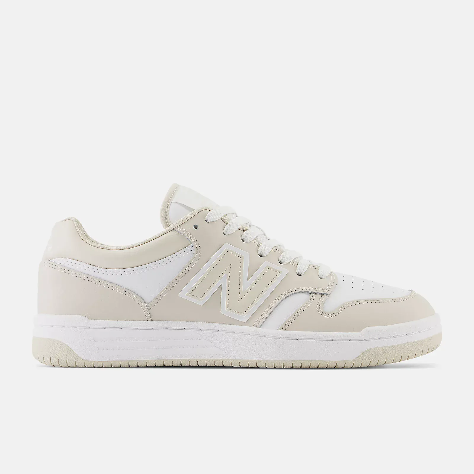 New Balance Unisex 480 Sneakers- Cream/White