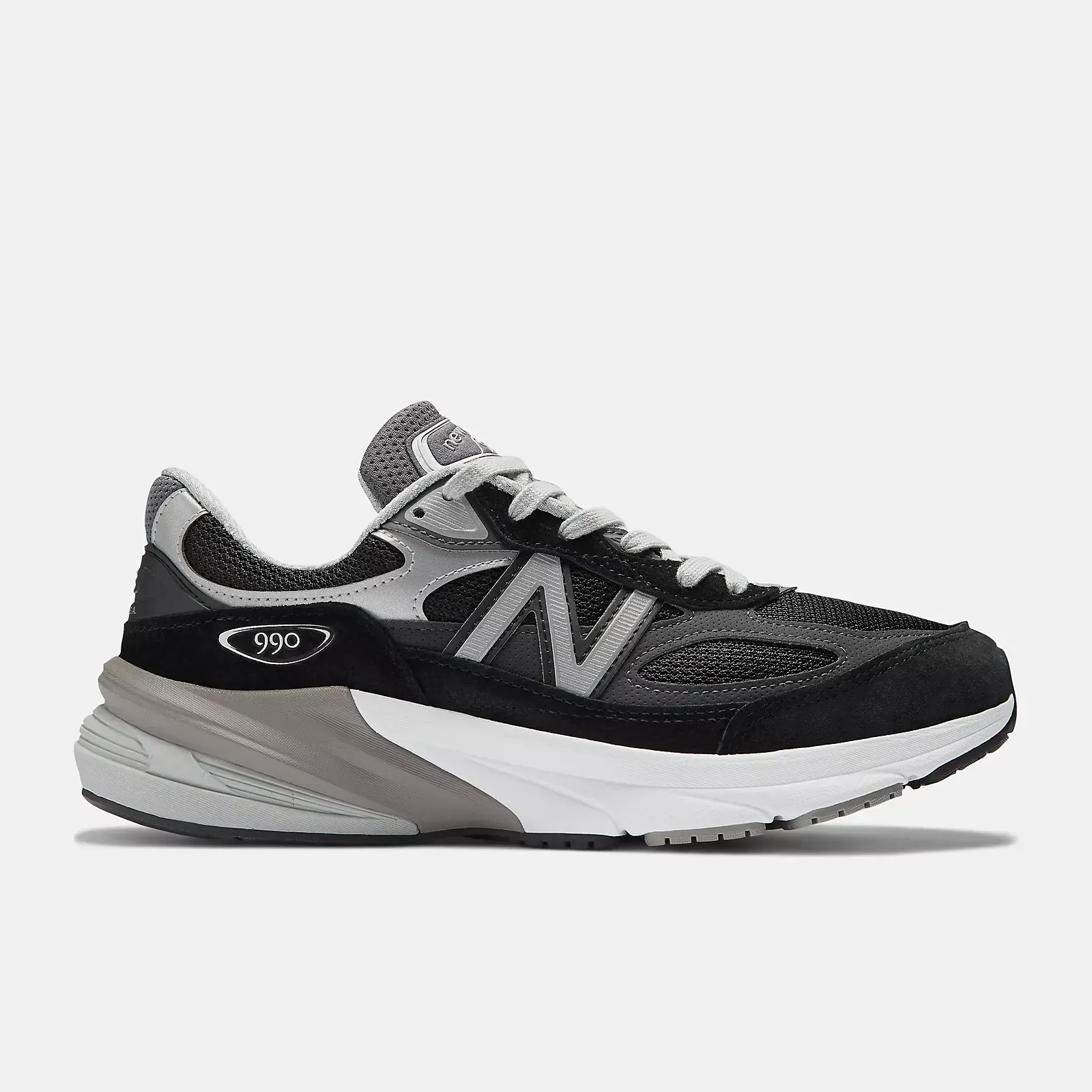 New Balance Women's 990v6 Running Shoes- Black/White - Image 4