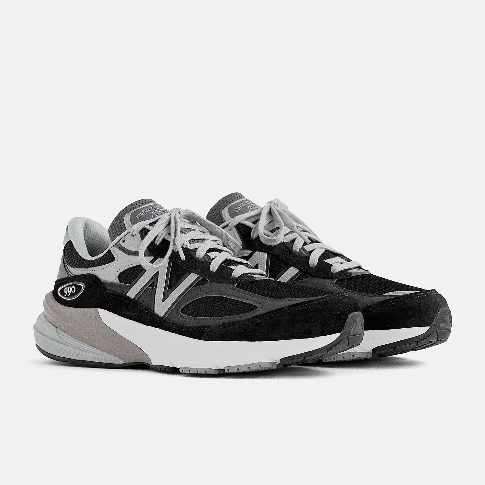 New Balance Women's 990v6 Running Shoes- Black/White - Image 5