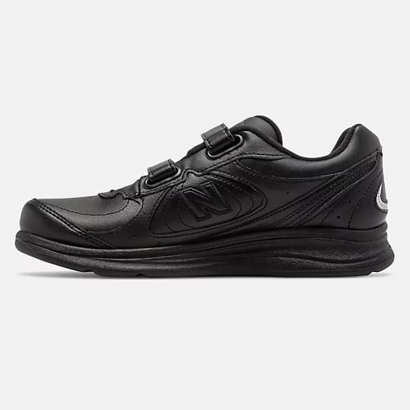 New Balance Women's 577 Velcro Walking Shoes- Black - Image 2