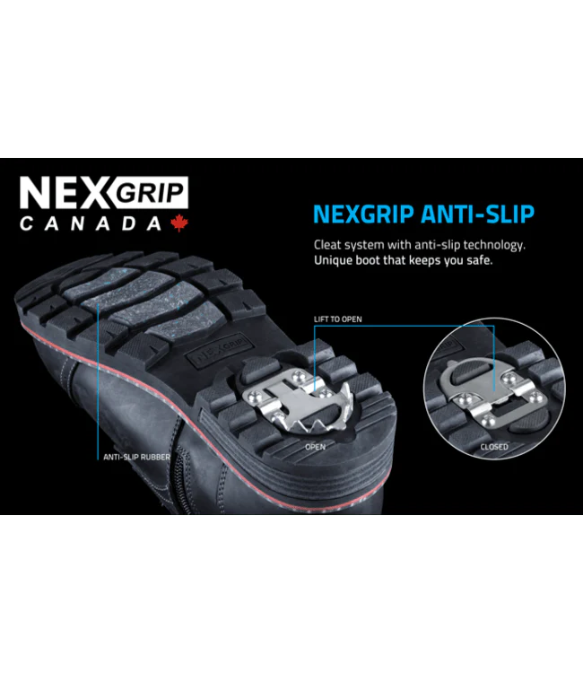NexGrip Canada Men's Ice Avalon Boots- Black - Image 4