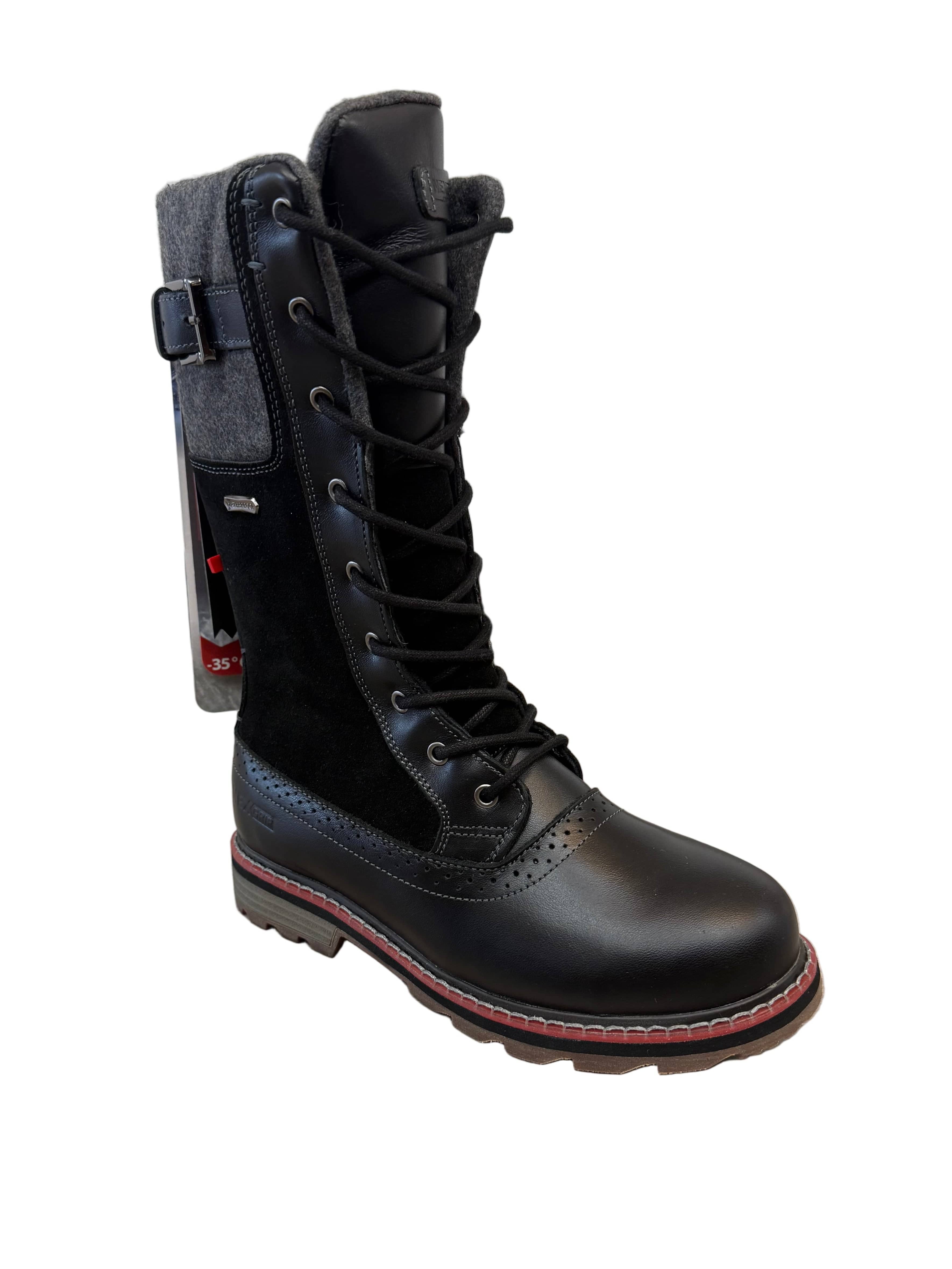 NexGrip Canada Women's Ice Jenna 6.0 Boots- Black - Image 2