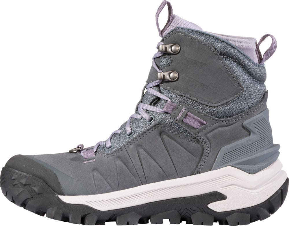 Oboz Women's Bangtail Mid Insulated Waterproof Hiking Boots- Slate - Image 3