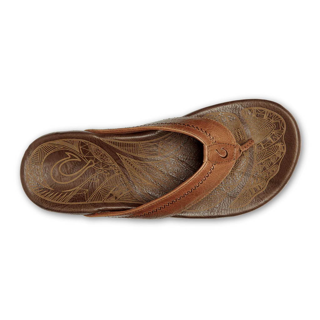 OluKai Men's Hiapo Sandals- Rum/Dark Wood - Image 3
