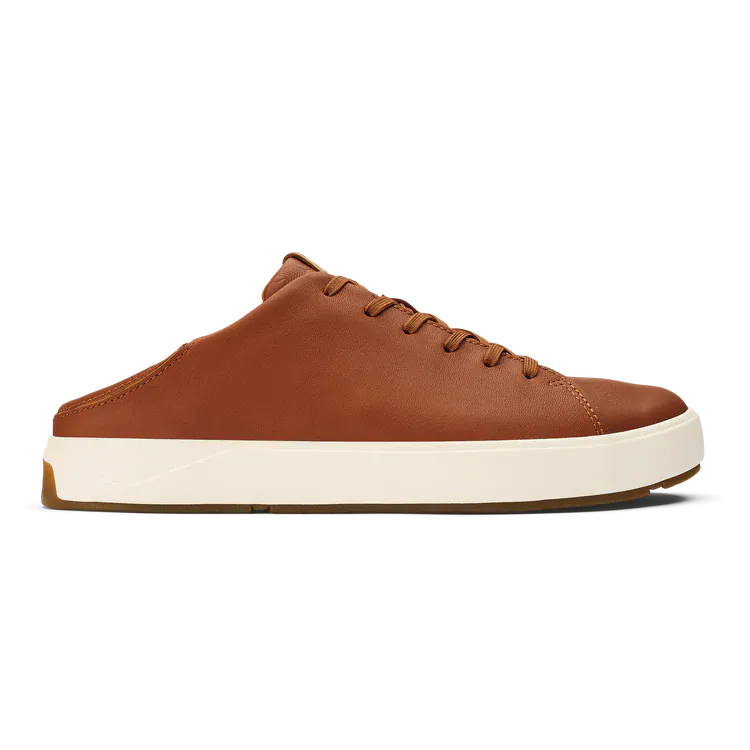 OluKai Men's Lae'ahi Li'Ili Leather Sneakers- Kukui Brown - Image 3