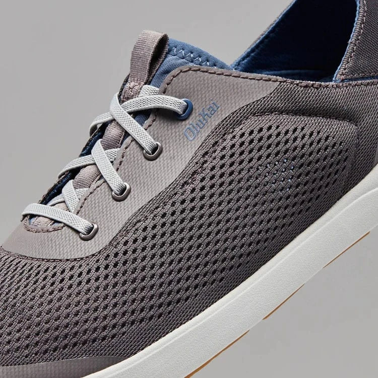 OluKai Men's Moku Pae Slip Ons- Pavement/Vintage Blue - Image 5