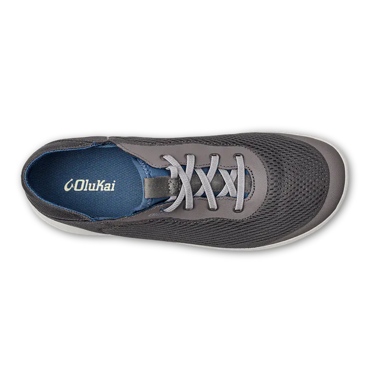 OluKai Men's Moku Pae Slip Ons- Pavement/Vintage Blue - Image 6