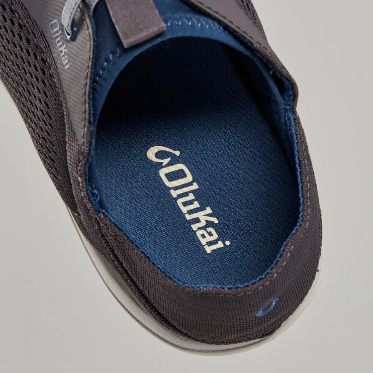 OluKai Men's Moku Pae Slip Ons- Pavement/Vintage Blue - Image 8