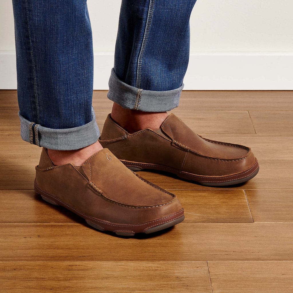 OluKai Men's Moloa Slip Ons- Ray/Toffee - Image 2
