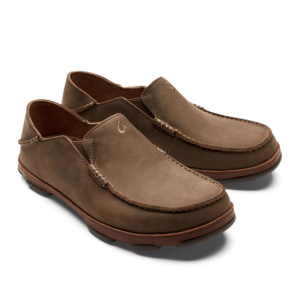 OluKai Men's Moloa Slip Ons- Ray/Toffee - Image 3