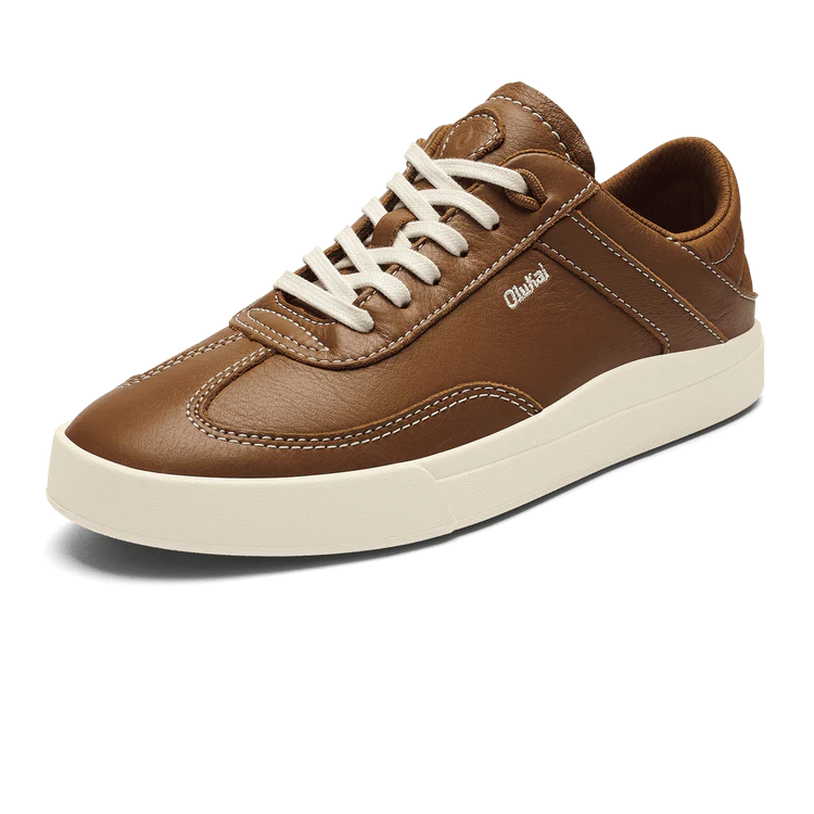 Olukai Women's Ha'upu Leather Sneakers- Fox - Image 3