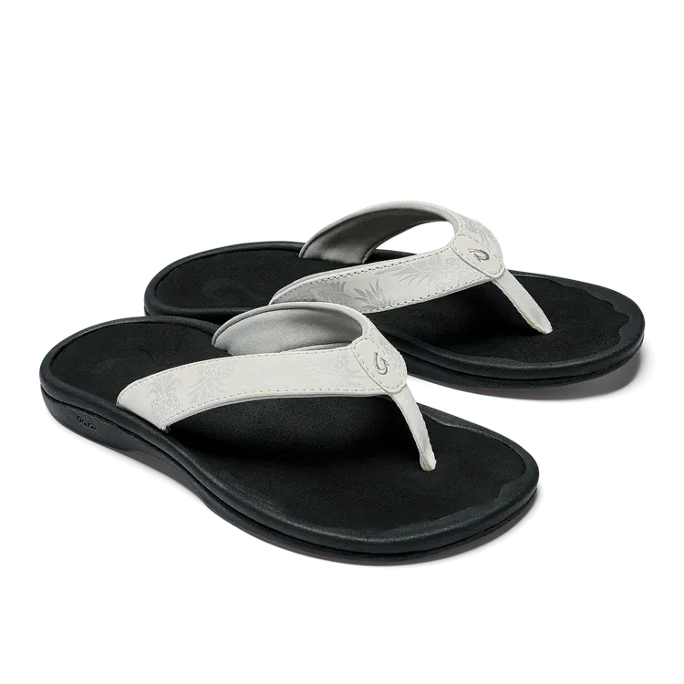 OluKai Women's Ohana Sandals- Bright White/Hua - Image 6