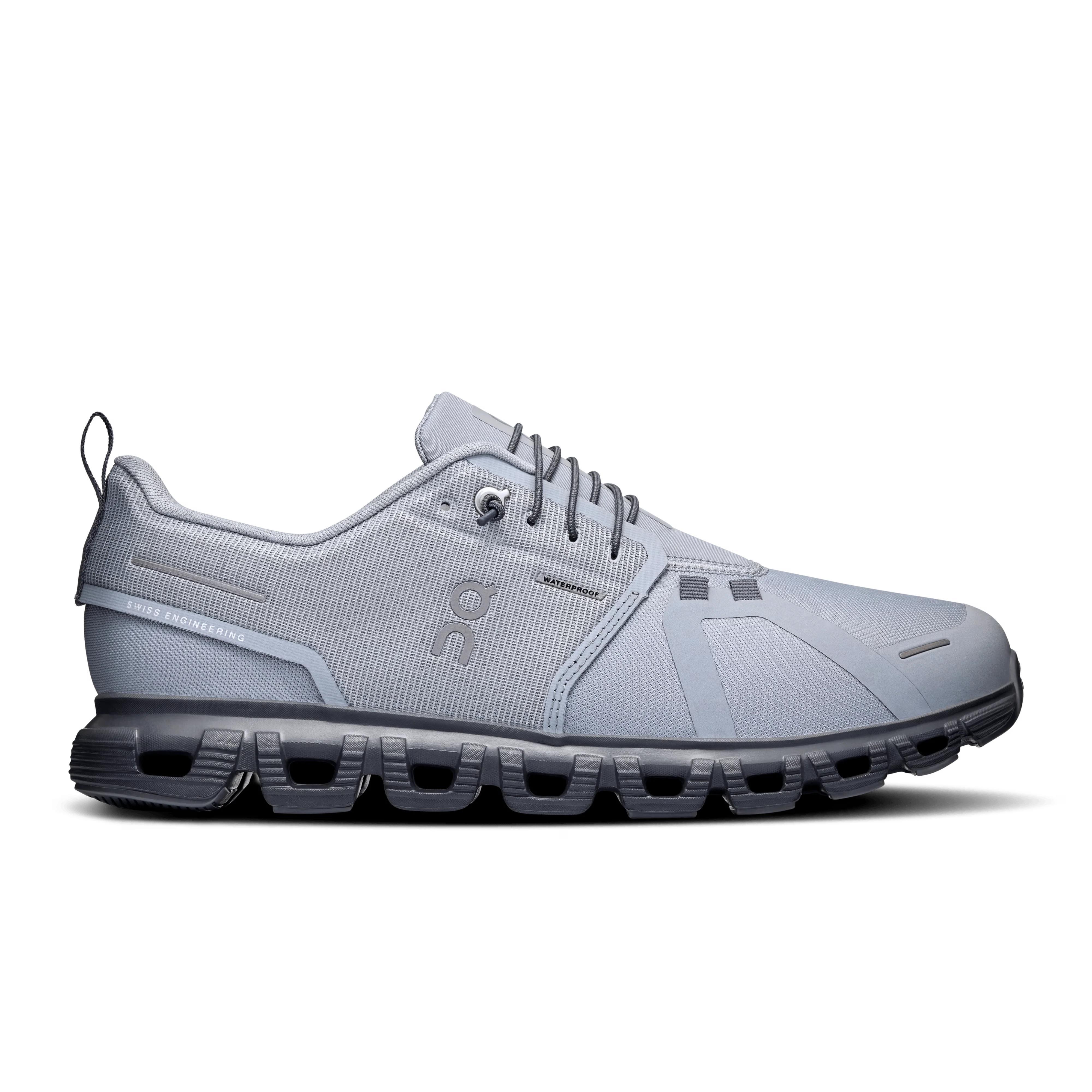 On Cloud Men's Cloud 6 Waterproof Running Shoes- Alloy/ Wolf