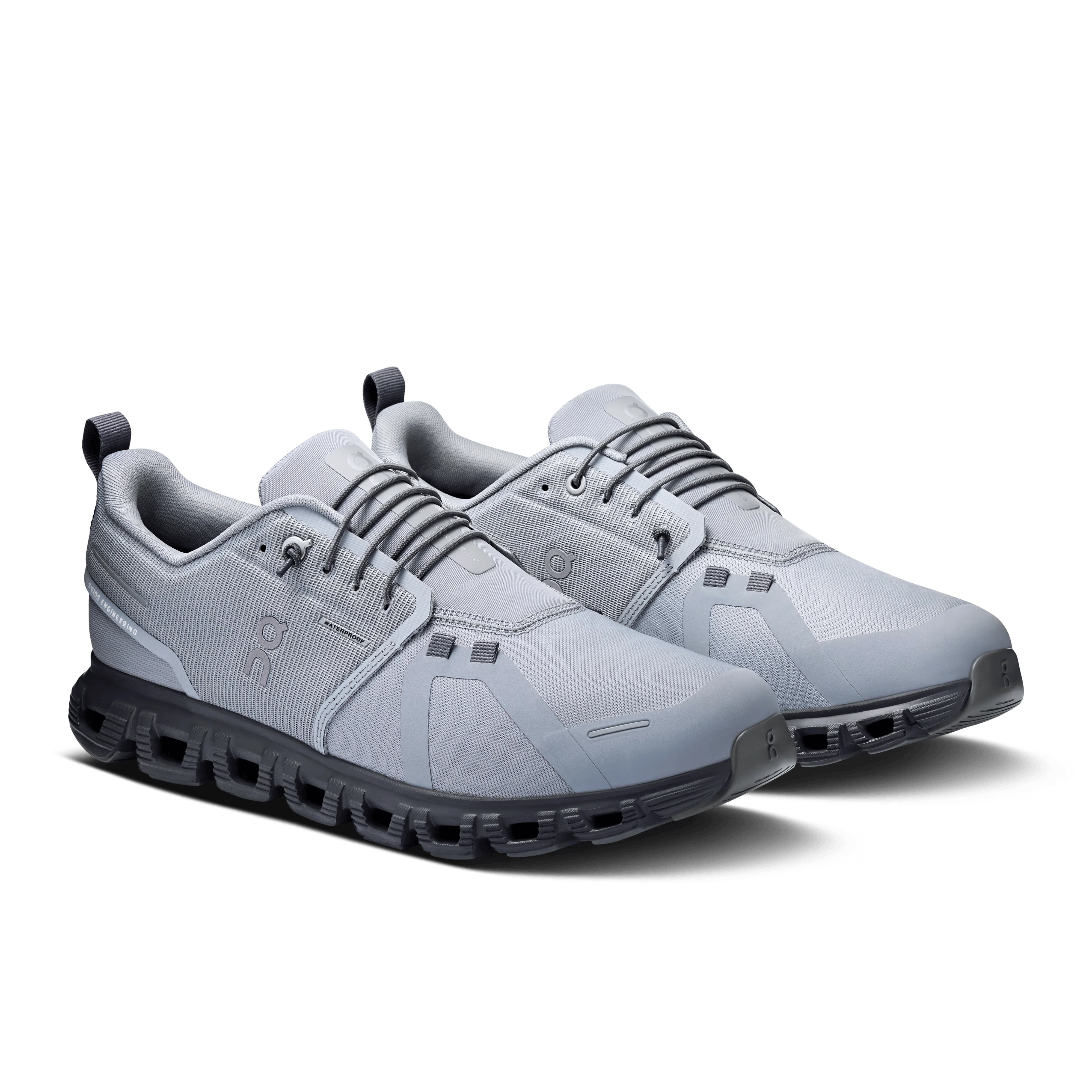 On Cloud Men's Cloud 6 Waterproof Running Shoes- Alloy/ Wolf - Image 4