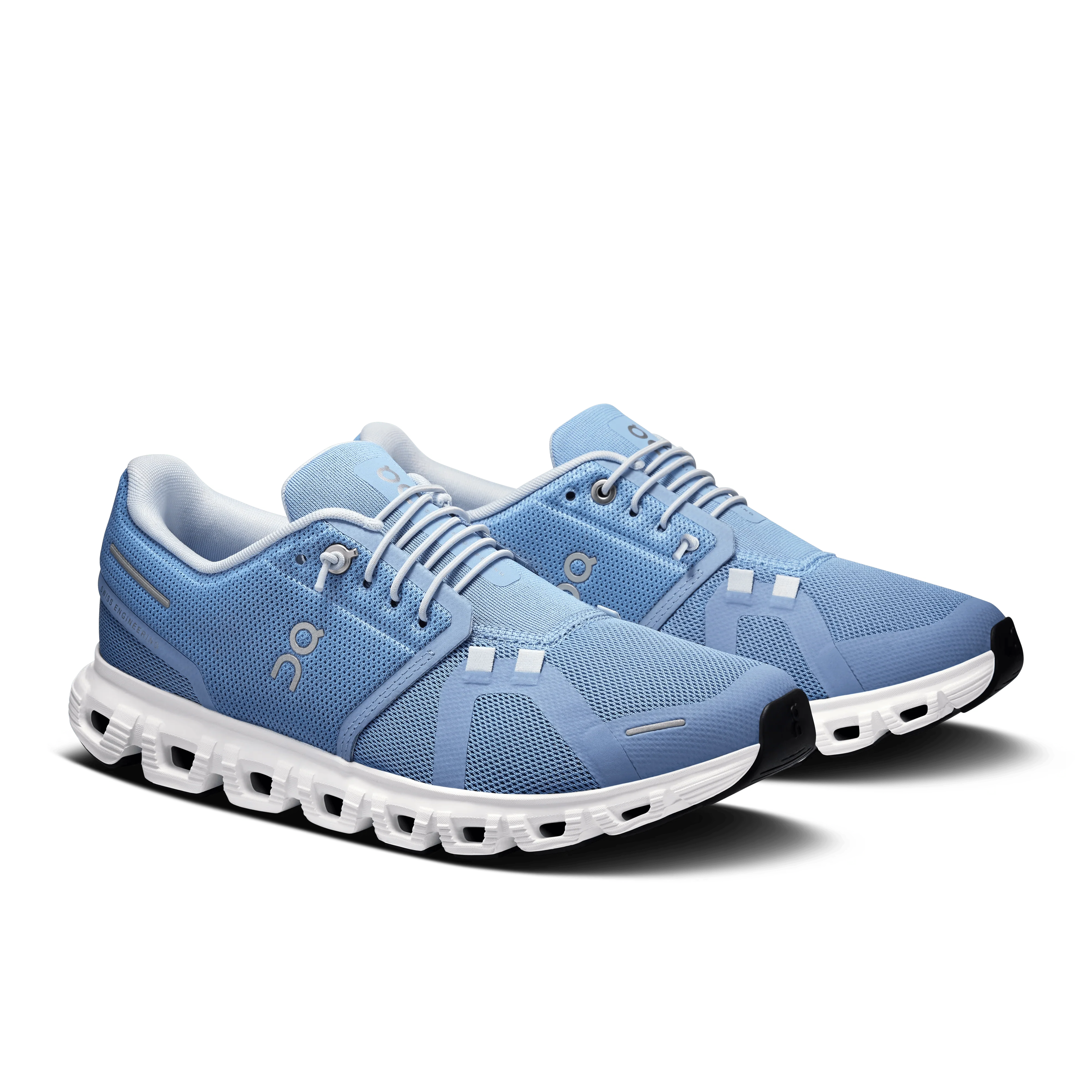 On Cloud Women's Cloud 6 Running Shoes- Chambray/ White - Image 6