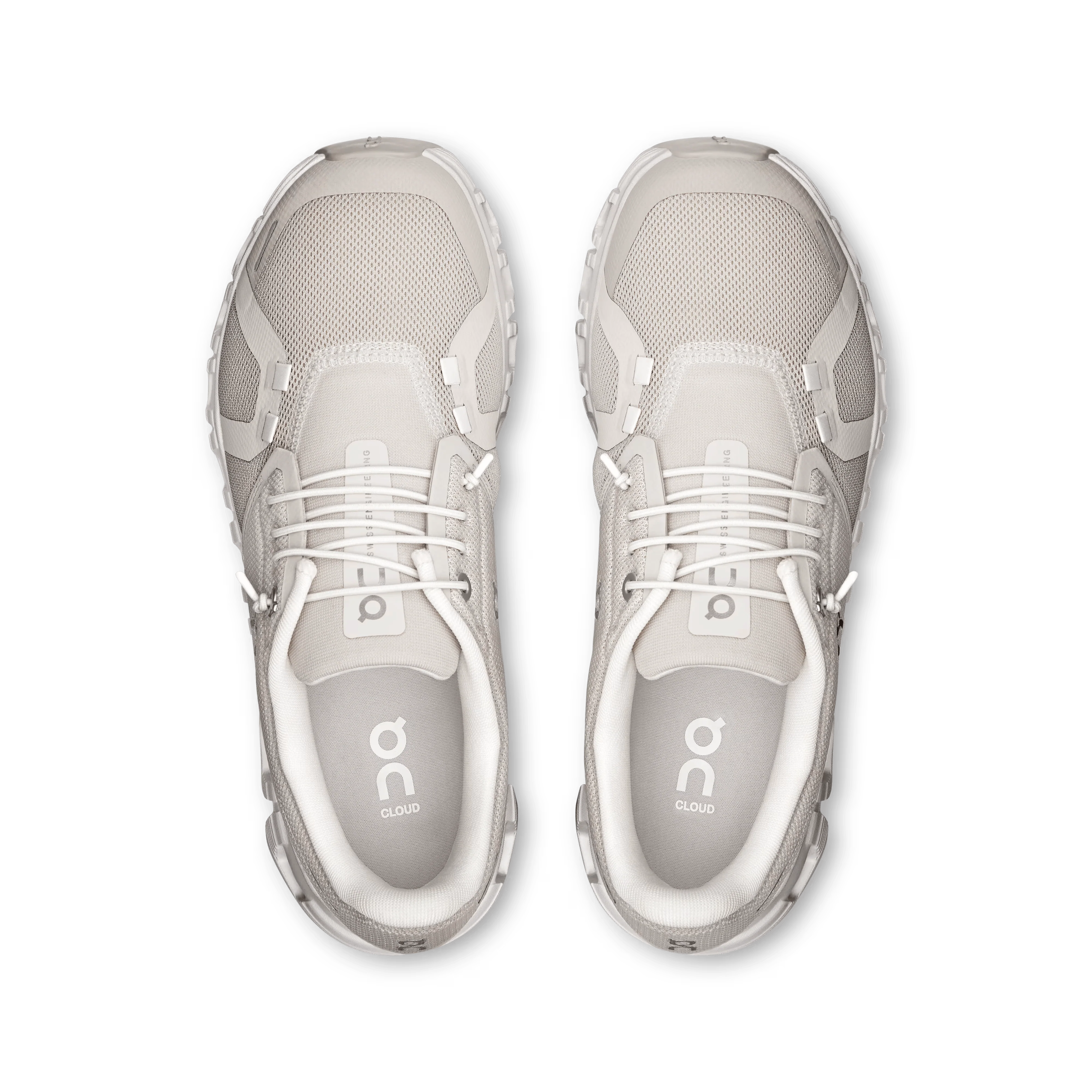 On Cloud Women's Cloud 6 Running Shoes- Pearl/ White - Image 2