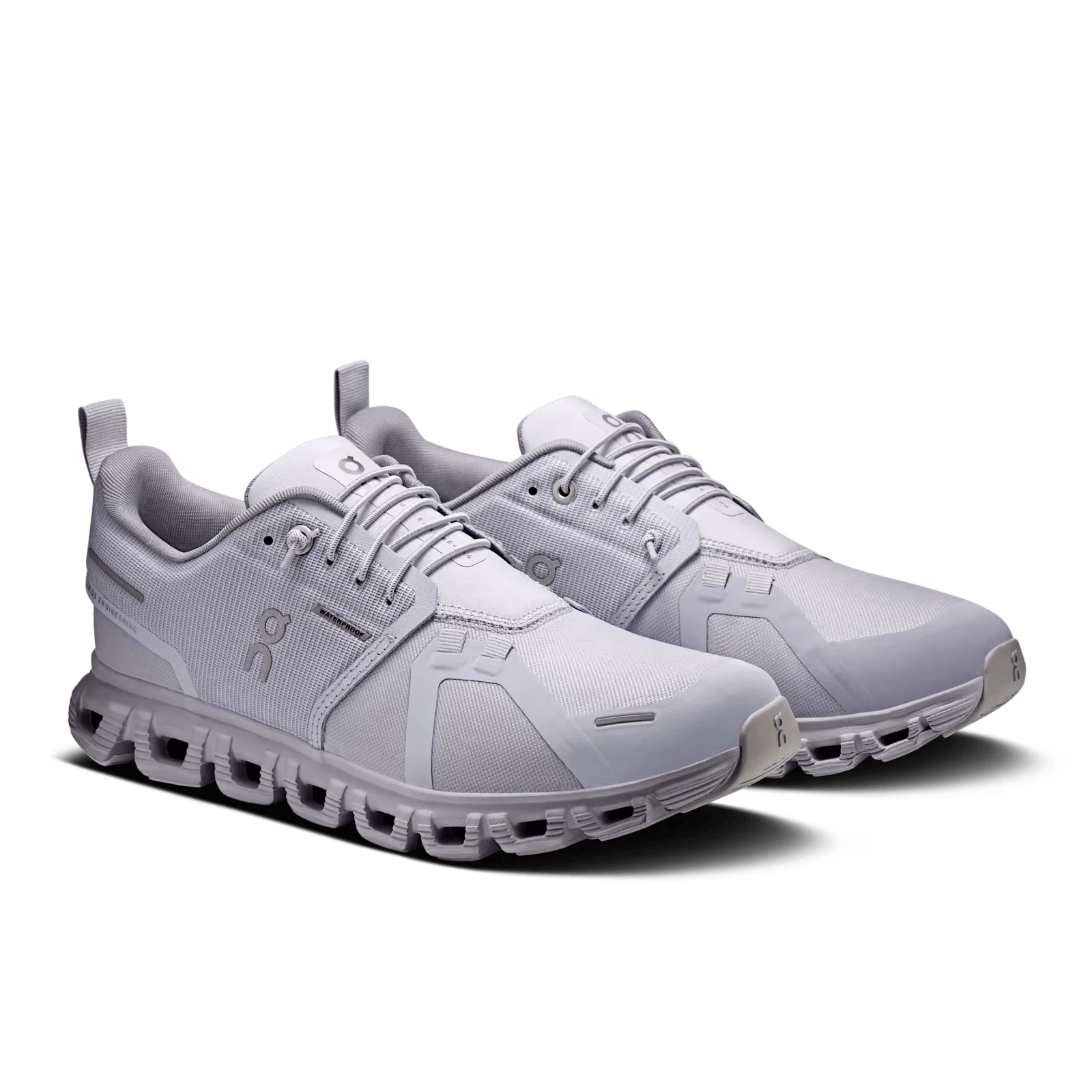 On Cloud Women's Cloud 6 Waterproof Running Shoes- Nimbus/ Lilac - Image 6