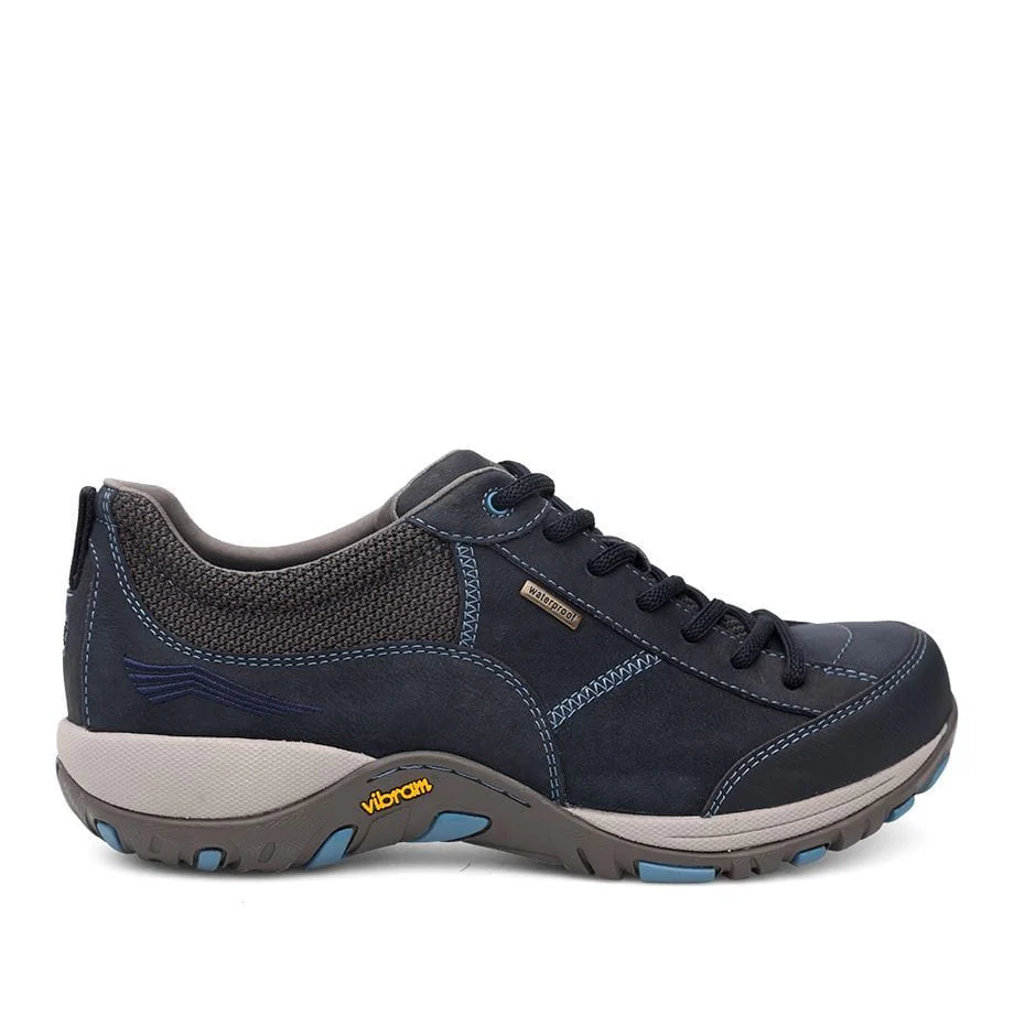 Dansko Women's Paisley Walking Shoes- Navy Milled Nubuck