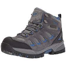 Propet Men's Ridge Walker Hiking Boots- Grey/ Blue - Image 5