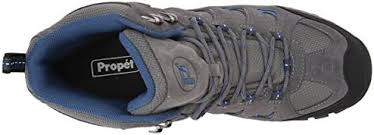 Propet Men's Ridge Walker Hiking Boots- Grey/ Blue - Image 7