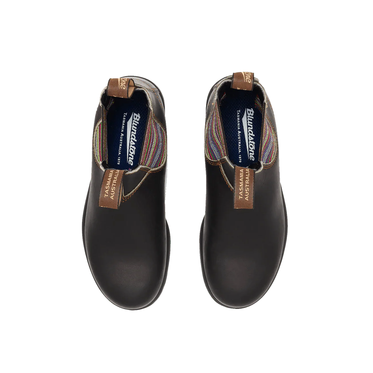 Blundstone Original Boots 1409- Stout Brown Striped Elastic - Image 5
