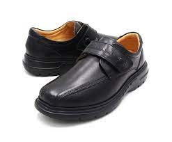 Quirelli Men's Soft Sense Velcro Shoes- Black Leather - Image 2