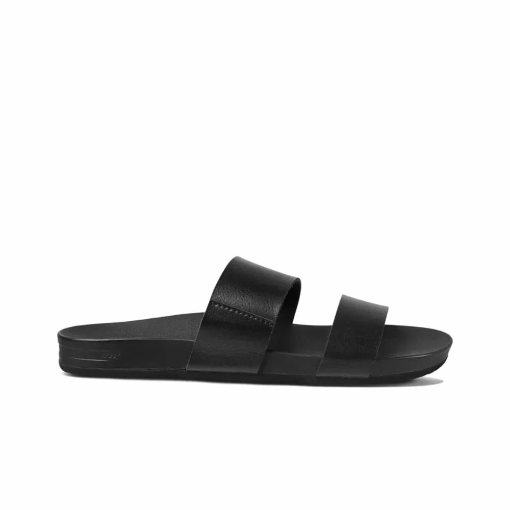 Reef Women's Cushion Vista Slides- Black