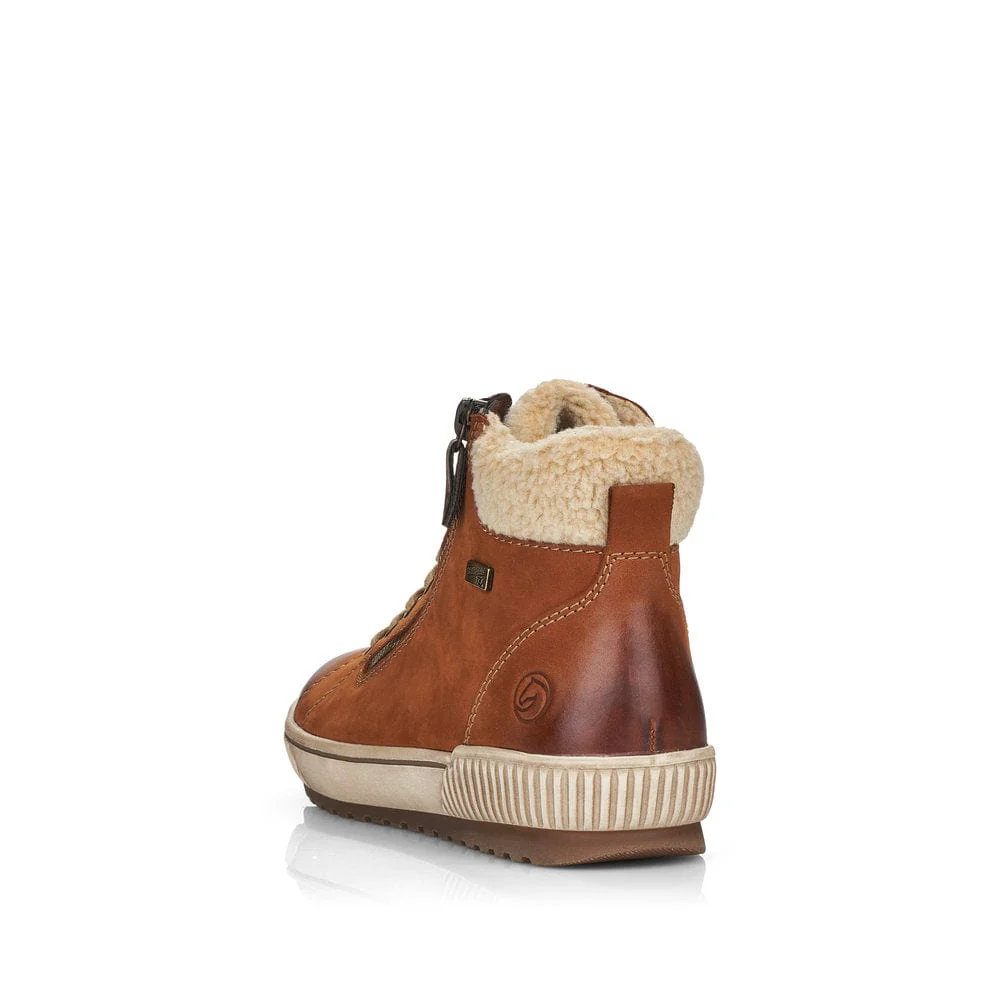 Remonte Women's D0770-22 Casual Ankle Boots- Brown Combi - Image 3