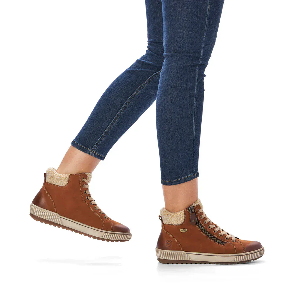 Remonte Women's D0770-22 Casual Ankle Boots- Brown Combi - Image 4