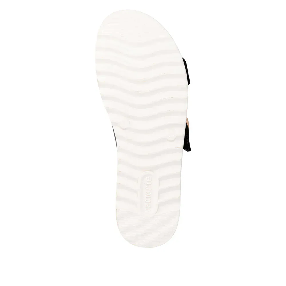 Remonte Women's D0Q66-00 Wedge Slides- Black - Image 8