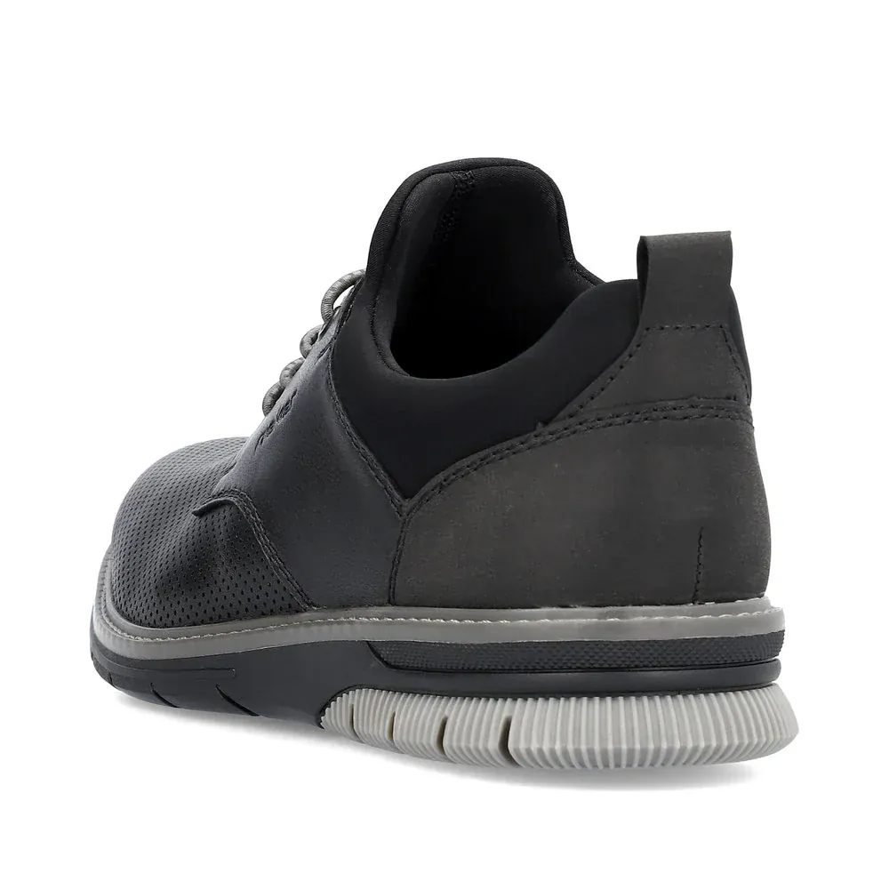 Rieker Men's 14450-00 Dress Walking Shoes- Black - Image 8