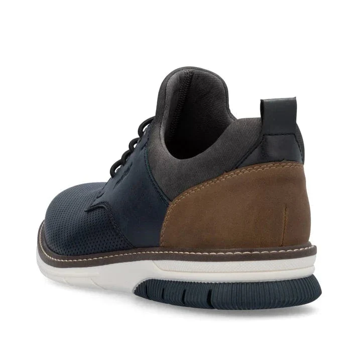 Rieker Men's 14450-15 Dress Walking Shoes-Navy - Image 4