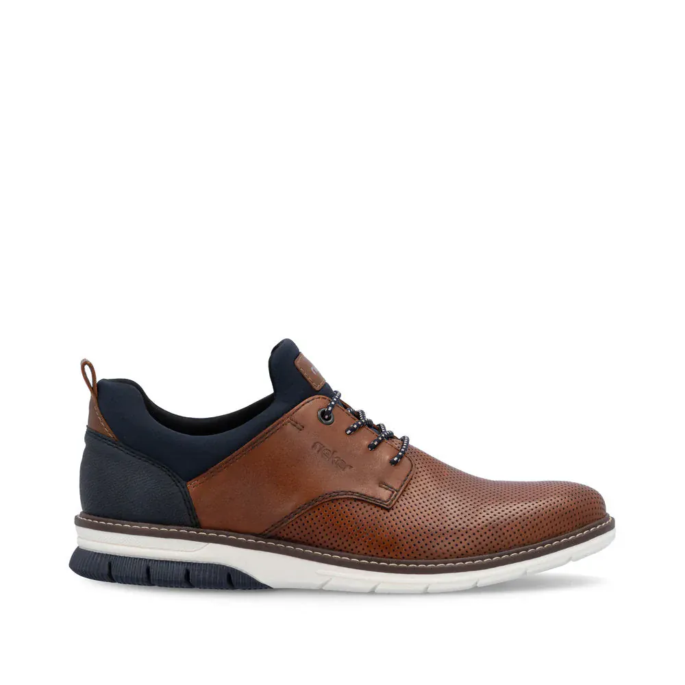 Rieker Men's 14450-22 Dress Walking Shoes- Brown