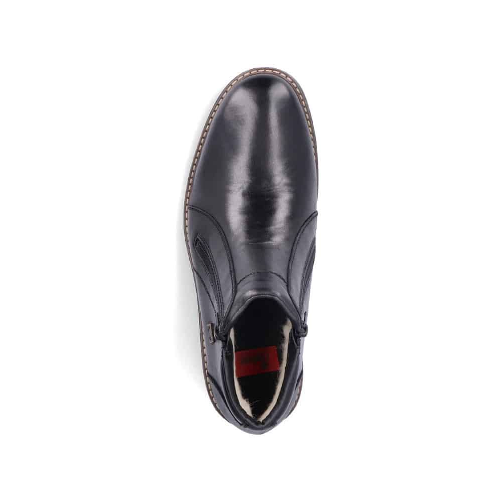 Rieker Men's 33160-00 Dual Zip Dress Boots- Black - Image 3