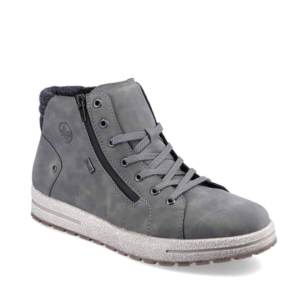 Rieker Men's 30721-45 High Top Sneaker Boots- Grey - Image 2