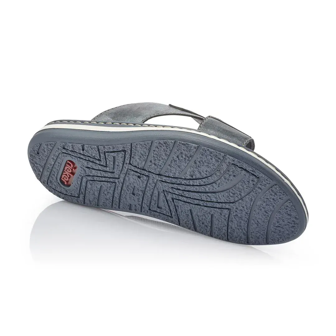 Rieker Men's 21057-14 Slide on Sandal- Blue - Image 5