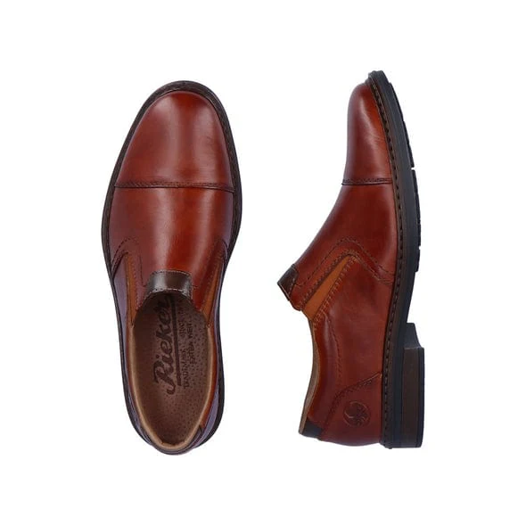 Rieker Men's 17659-23 Slip On Dress Shoes- Brown - Image 2