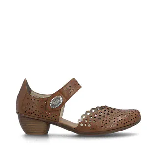 Rieker Women's 43753-22 Mary Jane Heels- Brown
