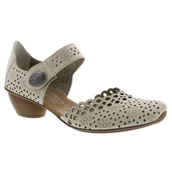 Rieker Women's 43753-60 Mary Jane Heels - Cream - Image 2