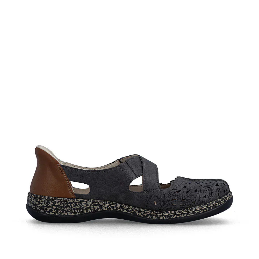 Rieker Women's 46352-45 Mary Janes- Grey