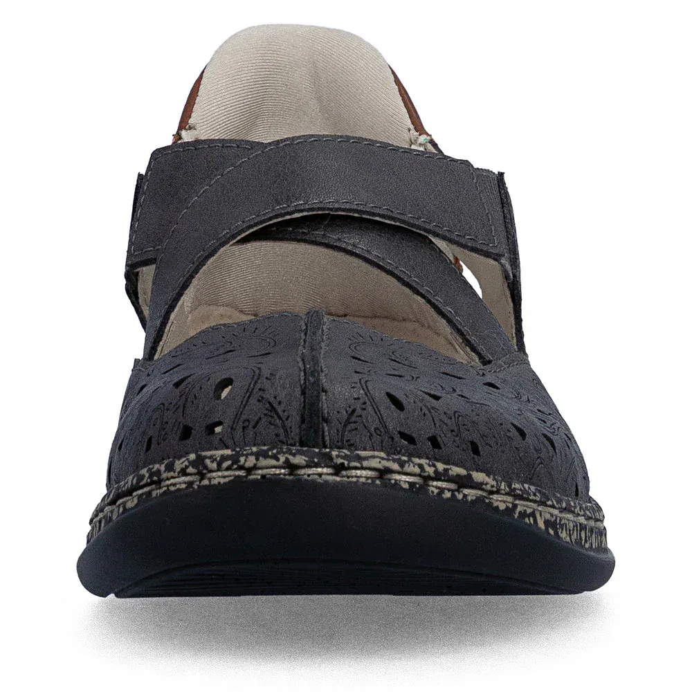 Rieker Women's 46352-45 Mary Janes- Grey - Image 6