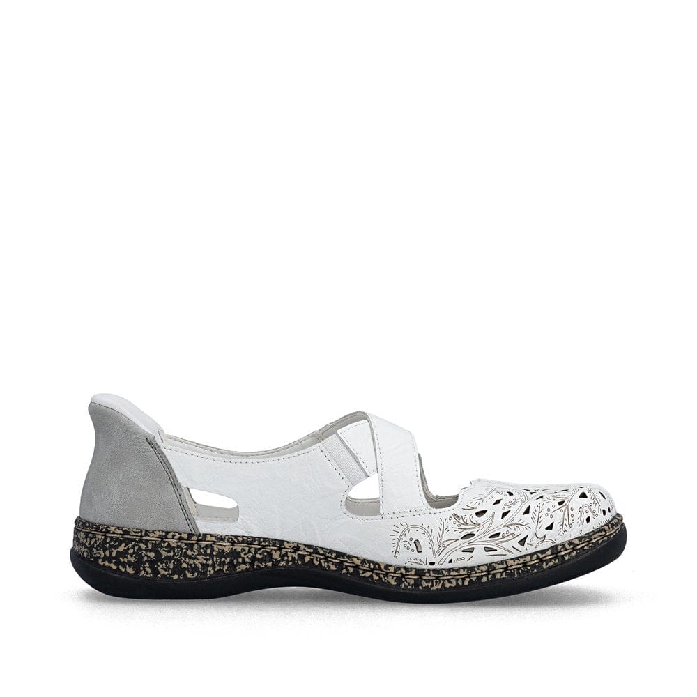 Rieker Women's 46352-80 Weiss Mary Janes- White