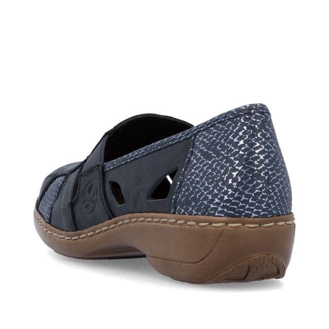 Rieker Women's 41385-15 Doric Woven Loafers- Navy - Image 3