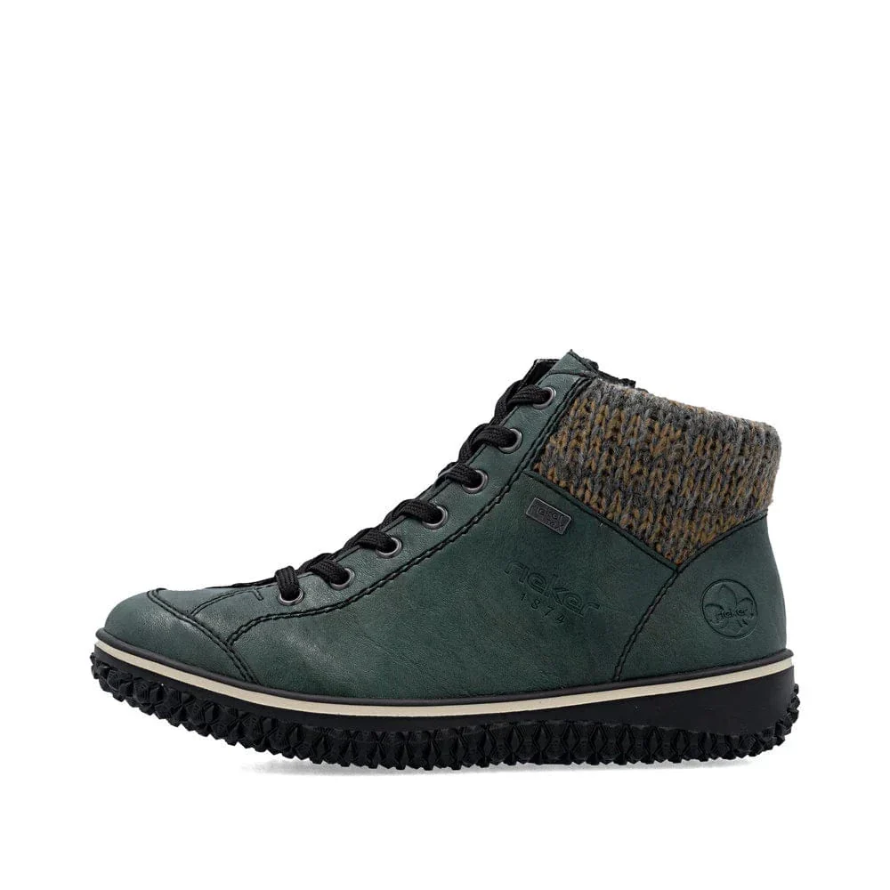 Rieker Women's Z4243-55 Lace & Zip Ankle Boots- Green - Image 11